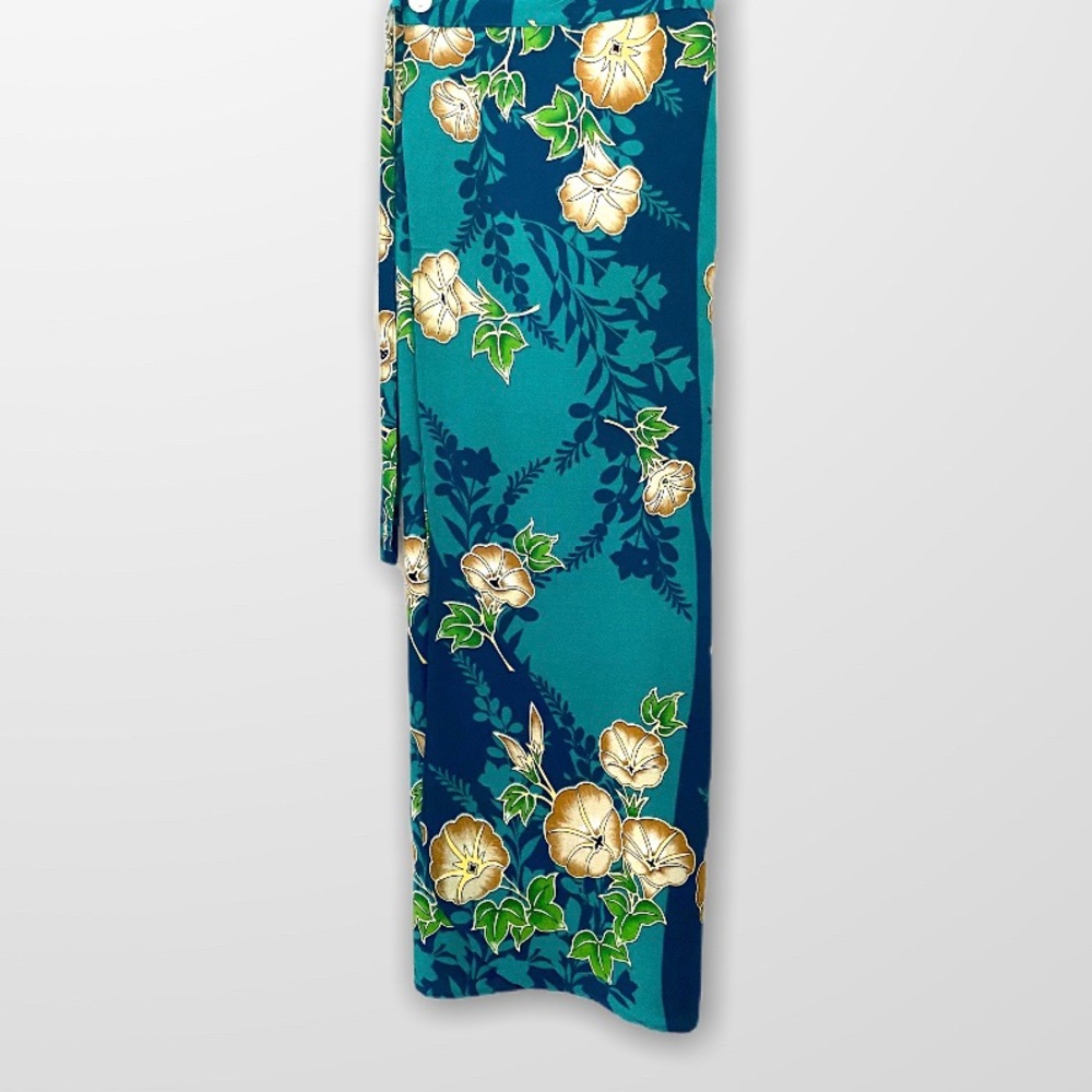 * 6 for $16 NWOT Long Wrap Skirt Blue & Teal